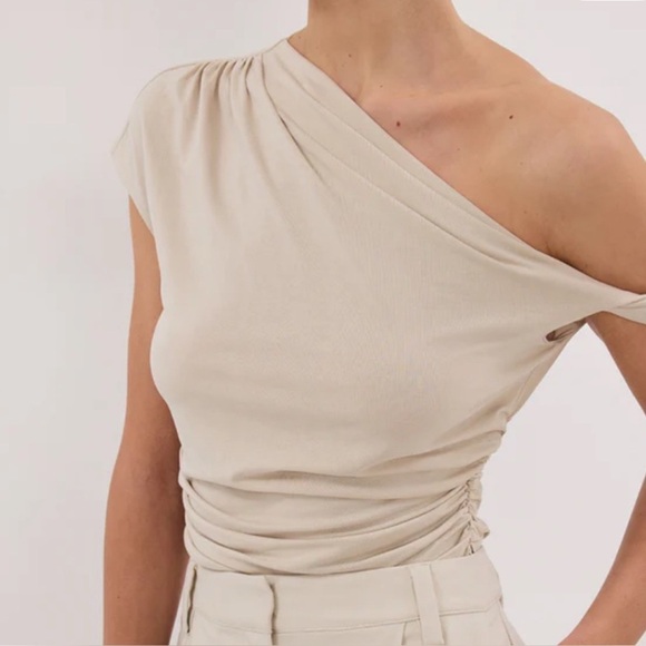 DISSH Tops - DISSH RIO OAT DRAPED TWIST KNIT TOP Black XS